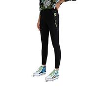 Desigual Legging_Jane Leggings, Verde, XS para Mujer