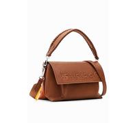 Desigual Logotipo ayudó, Bag Half Logo 23 Venecia 6000 Brown para Mujer, marrón