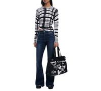 Desigual Jersey mujer Mikado lila/negro/blanco XS