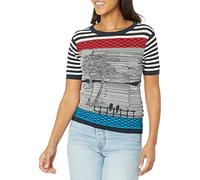 DESIGUAL MAGLIA DONNA BLU