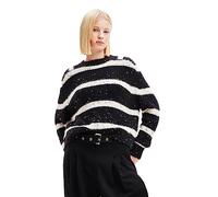 Desigual Pullover_vinalopo Sudadera, Negro, L para Mujer