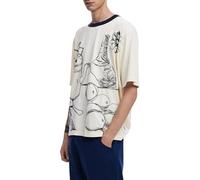 Desigual Man Top 1 Color, 1001 Crudo, L