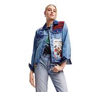 Desigual Mickey Chaqueta para Mujer de Dumman, Azul, L