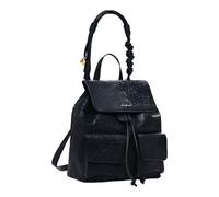 Desigual Mochila pequeña Sierra con bordados 32 cm negro