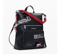 Desigual Mochila efecto piel Mickey mediana 25WAKP01-2000