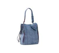 Desigual mochila en denim pequeña de la colección de accesorios, Azul, Talla única
