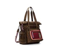 Desigual mochila grande de la colección de accesorios, Marrón, Talla única