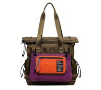 Desigual Mochila marrón / lila / naranja neón One Size EUR