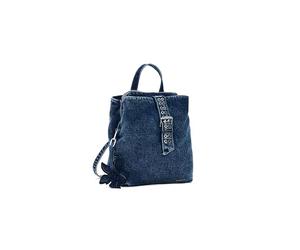 Desigual mochila pequeña de la colección de accesorios, Azul, Talla única