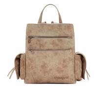 Mochila efecto piel girada M
