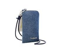 Desigual Mone_Denim Priori Can, Cartera Tri-Fold Mujer'S, Azul, 11.5