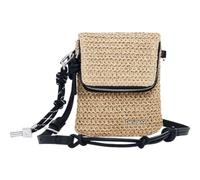 Desigual Mone Logo Raffia Phone Bag Natural