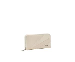 Desigual Mone_Machina Fiona, Cartera Tri-Fold Mujer'S, Blanco, 20.5