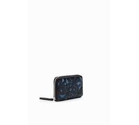 Desigual Mone_Onyx Marisa, Cartera bi-Fold para Mujer, Azul, 1