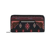 Desigual Mone_regasita Fiona PU, Accesorio de Viaje-Billetera para Mujer, Negro, Talla única