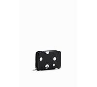 Desigual Monedero de Mujer con diseño de triplex, Negro, 12