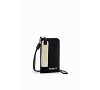 Desigual Monedero Triple Plegable Candela para Mujer, Negro, 11.5