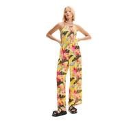 Desigual Tropical Traje de baño de una Pieza, Amarillo, L para Mujer