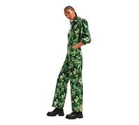 Desigual Mono Pantalones Casuales, Verde, S para Mujer