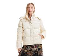 Desigual Padded_Calgary Pantalones Cortos de Lana para Mujer, Blanco, XS