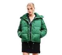 Desigual Padded_Calgary Pantalones Cortos de Lana para Mujer, Verde, L