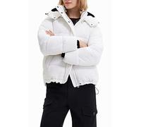 Desigual Padded_estocolmo, 1000 (White) Abrigo Corto Acolchado Mujer, Blanco, L