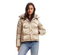 Desigual Padded_Estocolmo Pantalones Cortos para Mujer con Forro Polar, Amarillo, S