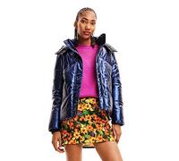 Desigual Padded_Hamilton Pantalones Cortos de Lana para Mujer, Azul, L