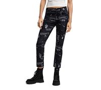 Desigual Pant_News, 2000 Black Pantalones Casuales, M De Las Mujeres