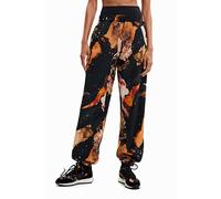 Desigual Pant_panter, 2000 Black Pantalones Informales, Negro, S para Mujer