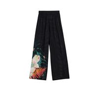 Desigual Pantalón 'Tropical Fluid' negro 36 negro