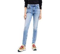 Desigual Pantalones Casuales para Mujer, Azul, 38