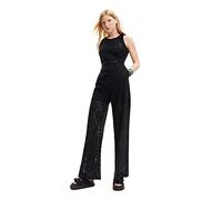 Desigual Pantalones casuales para mujer, Negro, XL