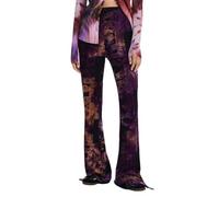 Desigual Pantalones Largos de Punto para Mujer, Azul, XS