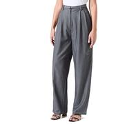 Desigual Pantalones Largos Tejidos para Mujer, Negro, S