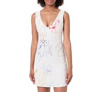 Desigual Pichi_Arty Casual Dress, Blanco, XS Women's