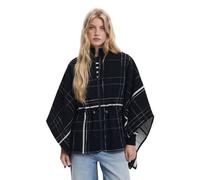 Desigual PONCHO_CUADROS ALDAMA, 2000 NEGRO, U