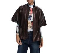 DESIGUAL PONCHO DONNA MARRONE