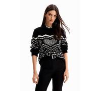 DESIGUAL MAGLIONE DONNA NERO