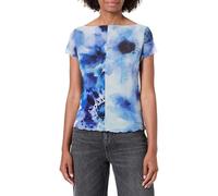 Desigual REPRIS_TS_Aura Blouse, Azul, M Women's