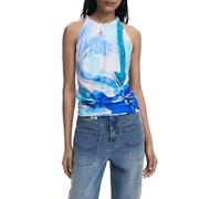 Desigual REPRIS_TS_Cris Blouse, Azul, L Women's