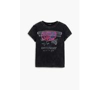 Desigual REPRIS_TS_Innocent T-Shirt, Negro/Blanco, XL Women's