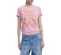 Desigual Camiseta 'Message' albaricique / rosa XS albaricique / rosa