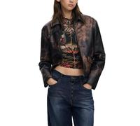 Desigual Chaqueta de entretiempo marrón / marrón oscuro L marrón / marrón oscuro