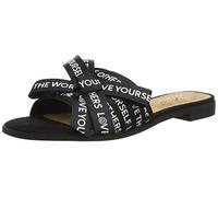 Desigual Sandalias de mujer Mambo Lettering Peeptoe, Negro Negro 2000, 36 EU