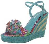 Desigual Sandals Meli 1 32SS250 - Alpargatas de Lona para Mujer, Color Verde, Talla 40