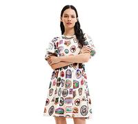 Desigual Sellos 9019 Tutti Fruti Casual Dress, Material Finishes, XL