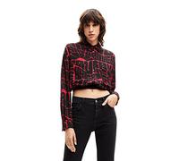 Desigual Shirt Long Sleeve Blouse, Rojo, L Mujeres