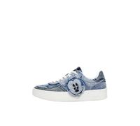 Desigual Shoes 4 Mujer Denim Zapatillas Bajas, Azul, 36 EU