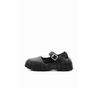 Desigual Shoes 4 Woman Denim Ballerina, Zapatillas Mujer, Negro, 38 EU